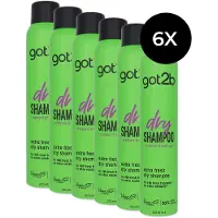 Schwarzkopf Got2b Dry Shampoo Extra Fresh - 6 x 200 ml