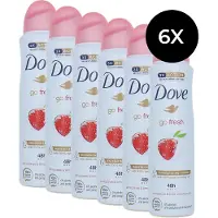 Dove Go Fresh Granaatappel Deodorant Spray- Deodorant - 6 x 150 ml - Voordeelverpakking