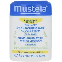 Mustela Baby Voedende Stick - Lip & Gezichtsvocht voor Droge Huid - met Avocado, Koude Crème & Was - 0.32 oz.