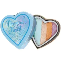 Makeup Revolution - I Heart Makeup Mermaid's Heart Highlighter wypiekany rozświetlacz do twarzy 10g