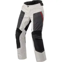 REV'IT! Tornado 4 H2O, stoffen broek waterdicht ,lichtgrijs/zwart/rood ,3XL