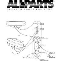 AllParts EP4130000 wiring kit voor Telecaster