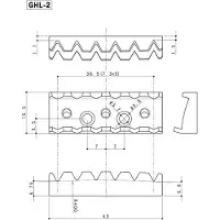 Gotoh GHL-2GG Locking Nut - Top Mount, Goud, 43mm