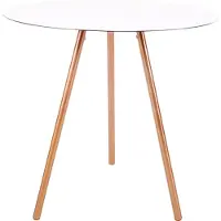 XLBoom | Bijzettafel Elle aluminium wit 45x45x40.5 cm bijzettafels | NADUVI