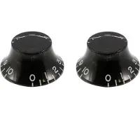 AllParts PK0140023 Zwarte Bellknoppen - Vintage Stijl (2 Stuks)