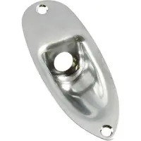 AllParts AP0610010 Chroom Jackplate voor Strat met Montagebouten