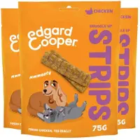 Edgard & Cooper 3x Adult Strips Kip 75 gr