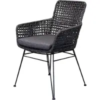 AVH-Collectie Phantom dining tuinstoel wicker antraciet