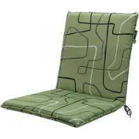 Madison stapelstoel tuinkussen Joah sage - 50% Katoen / 45% Polyester / 5% Diverse - Tuinkussens lage rug dik -
