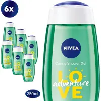 Nivea Douchegel - Love Adventure - Voordeelverpakking 6 x 250 ml