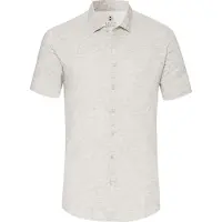 Desoto Slim Fit Jersey overhemd Canvas Linnen, Effen
