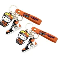 Take Care Naruto Sleutelhanger Set van 2 - Met Silicoon Hendel - Schoenen Model
