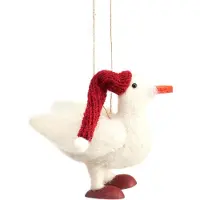 Sass & Belle Gans vilten kersthanger -
