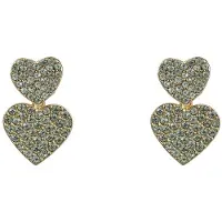 Go Dutch Label Oorknoppen 2 hartjes Mint
