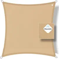 Buitenkado schaduwdoek waterdicht 2 x 2m, zand beige