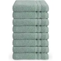 Byrklund gastendoekjes 30x50 - set van 8 - Hotelkwaliteit - Zeeblauw