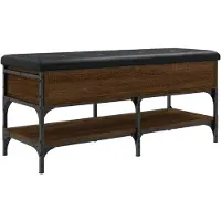 vidaXL Schoenenbank 102x42x45 cm bewerkt hout sonoma eikenkleurig
