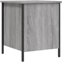 vidaXL Opbergbankje 40x42,5x50 cm bewerkt hout grijs sonoma eikenkleur