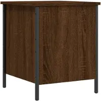 vidaXL Opbergbankje 40x42,5x50 cm bewerkt hout bruin eikenkleur