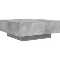 vidaXL Salontafel 80x80x31 cm spaanplaat betongrijs