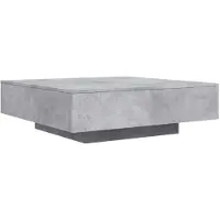 vidaXL Salontafel 100x100x31 cm bewerkt hout betongrijs
