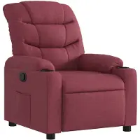 vidaXL Fauteuil verstelbaar stof wijnrood