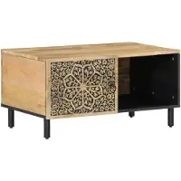 vidaXL Salontafel 80x50x40 cm massief mangohout