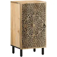 vidaXL Bijzetkast 40x33x75 cm massief mangohout