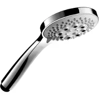 Hotbath Mate M375 handdouche 10cm rond met 3 standen gepolijst zwart PVD