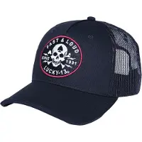 Lucky 13 - Rockabilly Cap - Fast and Loud Trucker Cap - zwart - Maat Standard