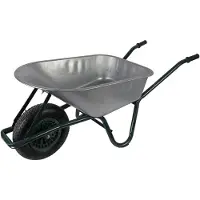 Talentools Kruiwagen - Luchtband - Verzinkt Staal - 145x59x60cm - 85l