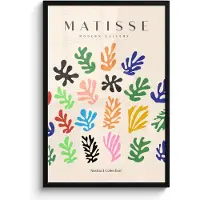 PosterMonkey Poster in lijst - Fotolijst 60x90 cm - Posters - Matisse - Abstracte kunst - Regenboog - Pastel - Posterlijst zwart - Decoratie - Wanddecoratie woonkamer - Muurdecoratie slaapkamer