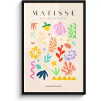 PosterMonkey Poster in lijst - Fotolijst 60x90 cm - Posters - Matisse - Kunst - Natuur - Abstract - Posterlijst zwart - Decoratie - Wanddecoratie woonkamer - Muurdecoratie slaapkamer