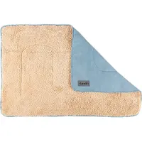 Scruffs Cosy - Zachte hondendeken - Tweezijdig te gebruiken met heerlijk zachte binnenvoering - 110 x 75cm - Lagoon Blue