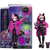 Monster High Draculaura Creepover Party Set met Huisdier Bat Count Fabulous - Slaapkamer Kleding en Accessoires