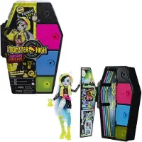 Monster High Skulltimate Secrets Frankie Stein pop - Neon Angsten, 19 verrassingen