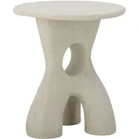 Bloomingville Amiee Bijzettafel, Wit, Polyresin
