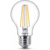 Philips filamentlamp helder 60W A60 E27 - 7 W - 806 lumen - 2700 K