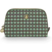 Pip studio Toilettas Coby Cosmetic Bag Triangle Small Clover Green