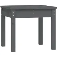 vidaXL Tuinbank 50x44x45 cm massief grenenhout grijs