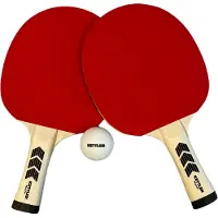 Kettler Tafeltennisbat Set Match – 2 Batjes + 6 Ballen – Indoor