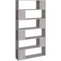 vidaXL Boekenkast/kamerscherm 100x24x188 cm grijs sonoma eikenkleurig