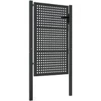 vidaXL Tuinpoort Antraciet 100x125 cm Staal