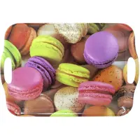 Concord Concorde Dienblad/serveer tray High tea - Melamine - macarons - 42 x 29 cm - rechthoekig - Dienbladen