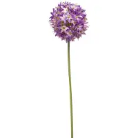 Emerald Allium/Sierui kunstbloem - losse steel - paars - 60 cm - Natuurlijke uitstraling - Kunstbloemen