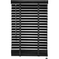 Huismerk Houten Jaloezie Zwart - 80x130 cm