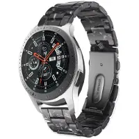 Cadorabo Hars bandje 20mm geschikt voor Samsung Galaxy Watch 42mm / 3 / 4 / 5 in ZWART - Vervangingsmanchet geschikt voor Huawei Watch 2 geschikt voor Nokia Steel geschikt voor LG Watch Sport enz.