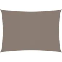 vidaXL Zonnescherm rechthoekig 3,5x5 m oxford stof taupe