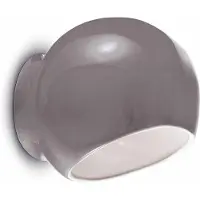 FERROLUCE Wandlamp Ayrton, dimbaar, alu / grijs / zink, Woon-/ Eetkamer, Keramiek, wandlamp