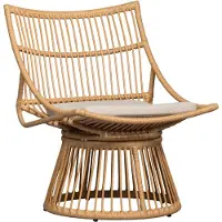 Woood Fauteuil Alatna - Wicker - Naturel - 80x64x53